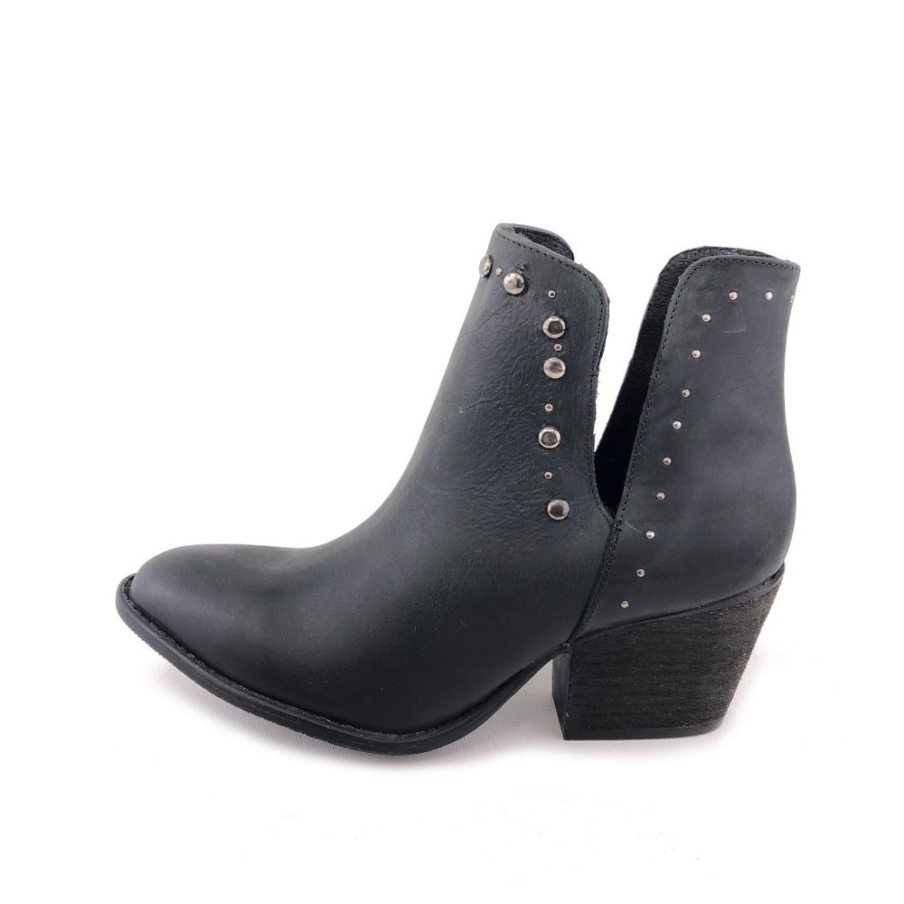 Musse & Cloud Aster Black Leather Ankle Boots 9